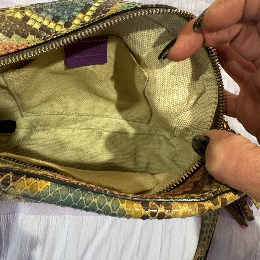 Gucci Soho Vibrant Python Crossbody Bag - image 5